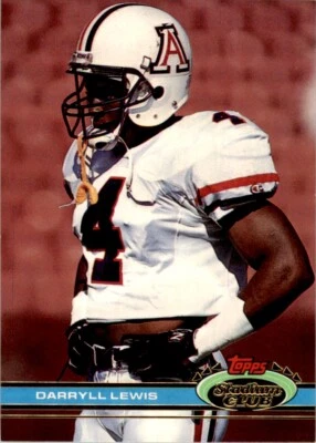 1991 Stadium Club Darryll Lewis . Houston Oilers #414 - Image 1 of 2