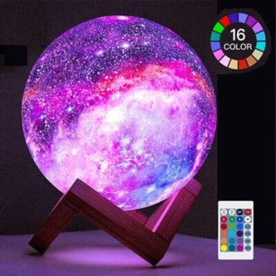 15CM 3D LED Mond Lampe Moon Light Touch Sensor Mondlicht Kinder Nachtlicht Licht - Bild 1 von 4