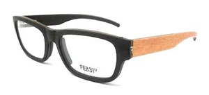 OCCHIALI DA VISTA IN LEGNO UOMO DONNA FEB31st DELTA MARRONE SCURO MARRONE CHIARO - Picture 1 of 5