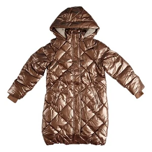 NEXT Giacca Imbottita Oro Rosa Fodera Pile Morbido Ragazze 11 Anni Prezzo Francoforte £48 - Foto 1 di 10