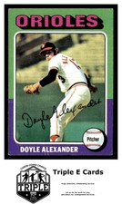 1975 Topps (Low Grade Fillers) #491 Doyle Alexander Baltimore Orioles ~A6AA