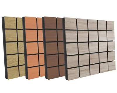 UA-ACOUSTICS (2 Pack) 50*50*3cm Sound Absorption-Diffuse Acoustic Panel "Grid"