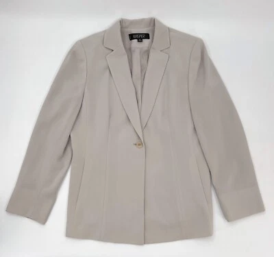 Chaqueta Blazer Kasper Mujer Marfil 10 Pequeña Botón Ropa de Trabajo Negocios Foto 1 de 4