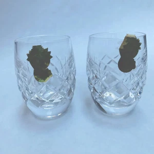 Lote de 2 vasos Waterford Crystal Alana Shot de 2 3/8" de alto descontinuados LEER DESGASTE - Imagen 1 de 10