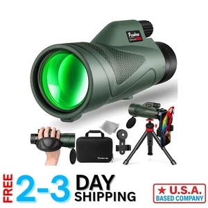 12x60 HD Monocular Telescope with Smartphone Adapter - Perfect for Bird Watching - Picture 1 of 10