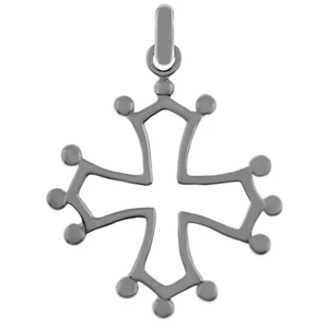 Okzitanisches Kreuz Anhänger aus 925 Silber - gemischt - KETTE als OPTION - Bild 1 von 17