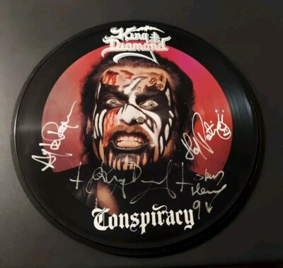 KING DIAMOND Signed CONSPIRACY PICTURE VINYL ALBUM LP  - Image 1 of 4