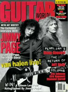 Guitar World Magazine May 1993 Coverdale Page Van Halen Eric Johnson Jeff Beck - Picture 1 of 2