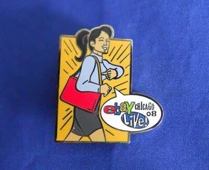ebay Live 2008 Chicago Hannah Handbag Hero Collector Lapel Hat Pin - Picture 1 of 3