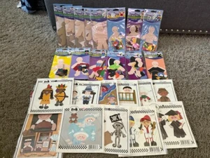 Lot 25 Paperkins Paper Dolls & Stamping Station Scrap Book Doll Mini NEW Die Cut - Picture 1 of 7