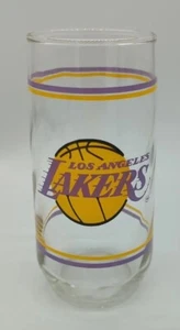 Vintage Los Angeles Lakers 1980's NBA 14oz Drinking Glass Tumbler - Picture 1 of 6