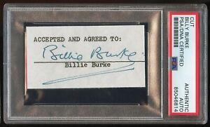 Billie Burke signed autograph 1x3 Glinda the Good Witch in The Wizard of Oz PSA