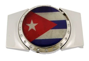 Removable Lighters Belt Buckle Cuba Havana Colorful Flag Country Nation - Picture 1 of 3