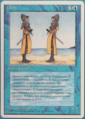 Clone (WB) Revised (ITALIAN) NM Blue Uncommon MAGIC CARD (ID# 370762) ABUGames - Image 1 of 2