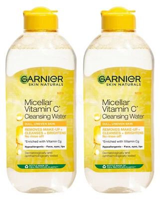 2 GARNIER Micellar Vitamin C Cleansing Water Hypoallergenic for Dull Skin 400ml - Image 1 of 4