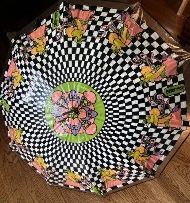 Peter Max Funbrella 1960s 1970s Vintage Psychedelic Umbrella Art Rare - Image 1 of 4