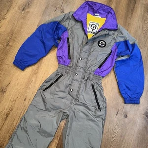 Ocean Pacific Ski Suit One Piece Snowsuit Vtg 1980s Apres Snow bib retro Mens XS - Picture 1 of 23
