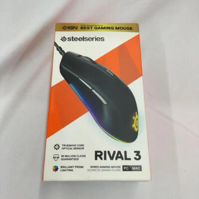 SteelSeries Rival 3 Gaming Mouse Used - Image 1 of 4