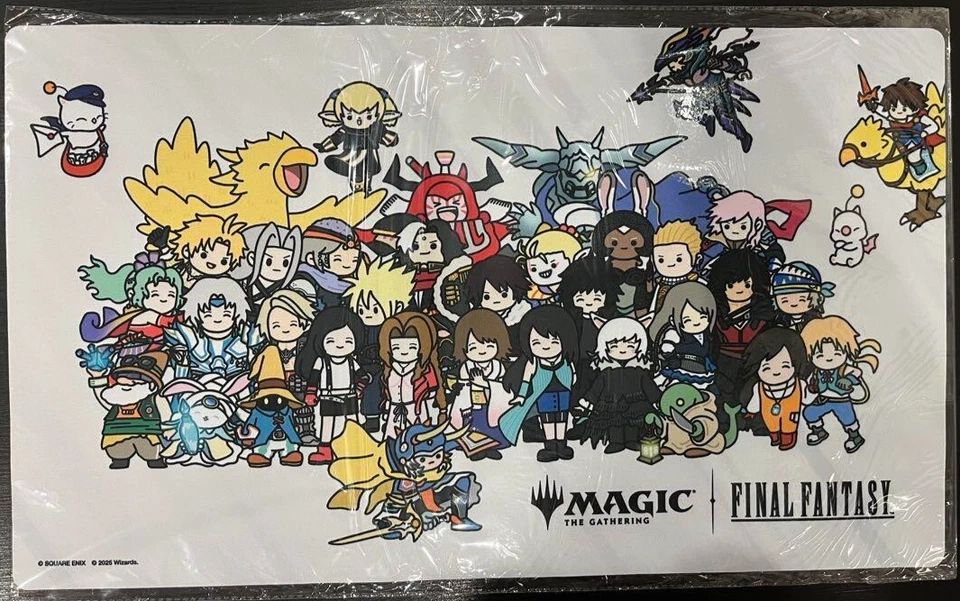 MTG Final Fantasy Chibi Chara Mini Character Playmat Japan Event Prize Limited - Image 1 of 3