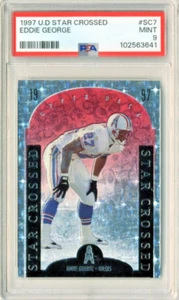 Eddie George 1997 Upper Deck Star Crossed NFL #SC7 MINT PSA 9 - Picture 1 of 5