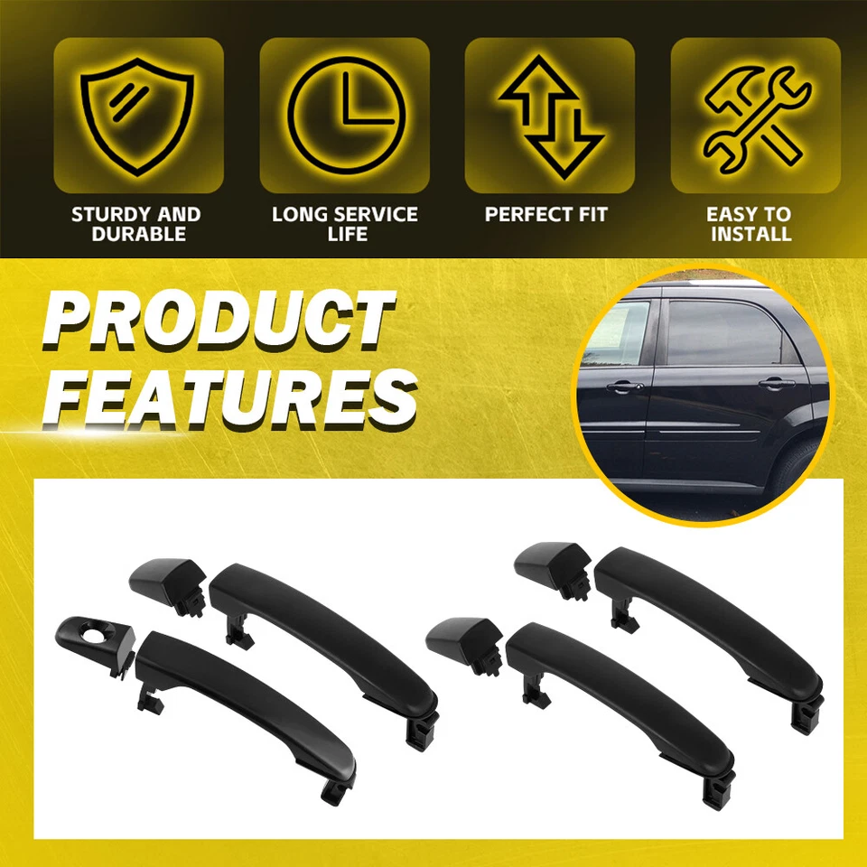 1/2/4x Exterior Door Handle Front Rear Left Right Side for 05-12 Chevy Equinox - Изображение 1 из 1