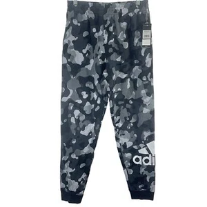 Adidas Black/Gray Camo Print Jogger Casual Activewear Pants Boys Size XL NWT - Picture 1 of 4