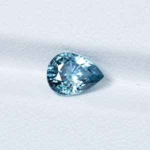 1.97 ct TOP LUSTROUS NICE BLUE / NATURAL BLUE ZIRCON - Pear gemstone Video !!! - Picture 1 of 3