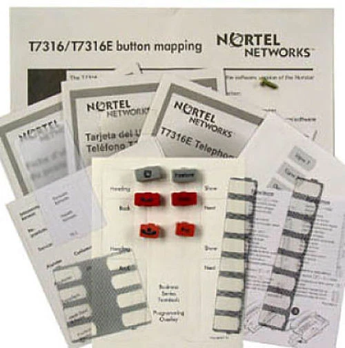 Nortel Networks Phone Lit Pack T7316e Charcoal Gray Plastic Desi User Guide NEW