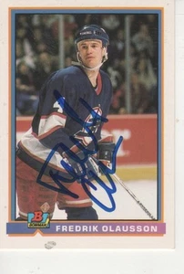 FREDRIK OLAUSSON 1991 BOWMAN #210 - JETS WINNIPEG - Imagen 1 de 1
