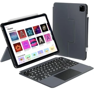 iPad Air 13 Inch Case Keyboard (M3, 2025/M2, 2024) |iPad Pro 12.9 Keyboard Ca... - Picture 1 of 7