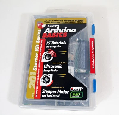 OSEPP Learn Arduino Basics 201 Starter Kit ARD-02 – New, Opened for Photos - Image 1 of 4