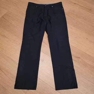 Ermenegildo Zegna Herren Wollhose Hose Gr. 36x31 schwarz gerades Bein Premium - Bild 1 von 12