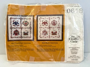 NEU The Creative Circle Handarbeitsset ~ 0618 Traditional Americana ~ 13 x 13" - Bild 1 von 3