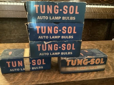 Vintage Tung-Sol Auto Lamp Bulbs Lot Boxes WWII Era Car Truck Display Parts - Image 1 of 4