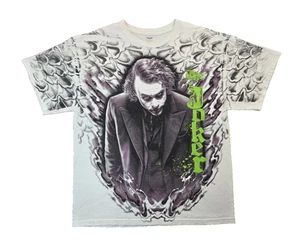 Batman Dark Knight Vintage 2008 Heath Ledger Joker Promo T Shirt Mens Large L - Picture 1 of 4