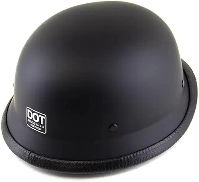 German M35 Style Half Motorcycle Helmet Retro WWII DOT Certified Cruiser Large - Image 1 of 4