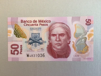 50 PESO MEXICO BANKNOTE 2019 MORELOS POLYMER MEXICO - Image 1 of 2