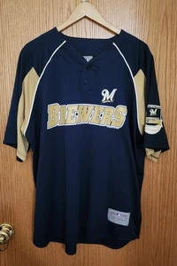 Genuine Merchandise Milwaukee Brewers MLB Short Sleeve Jersey Size XL - Picture 1 of 12