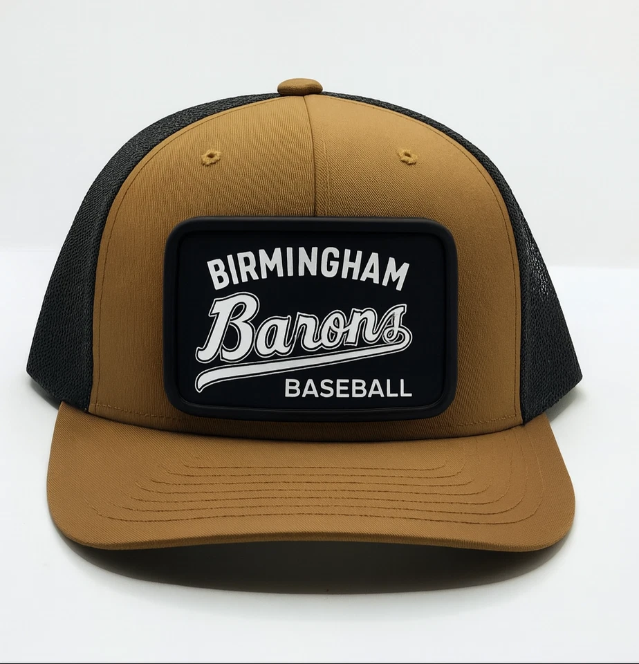 Sombrero Birmingham Barons, parche de metal extraíble, cierre a presión Foto 1 de 1