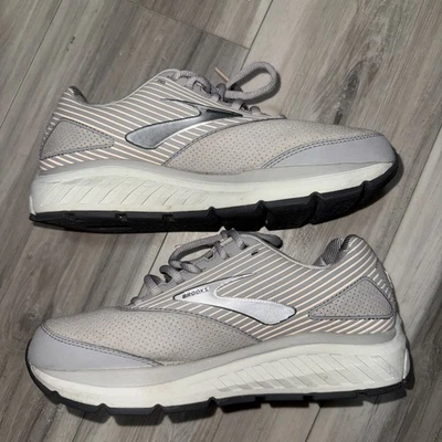 Womens Size 9.5D Brooks Addiction Walker Suede Alloy Gray Trainer Sneaker Shoes - Image 1 of 4