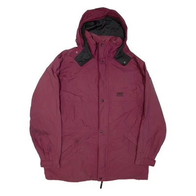 HELLY HANSEN Womens Jacket Maroon Nylon Hooded XL - Image 1 of 4