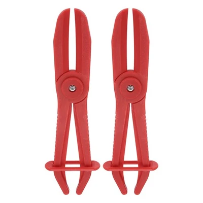 2Pcs Hose Clamp Pliers, 10" Hose Pinch Off Pliers Straight for 0-2.56", Red - Image 1 of 4