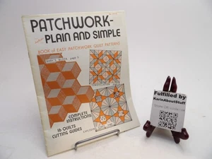 Patchwork Plain and Simple, Book of Easy Patchwork Quilt Patterns #3779  - Picture 1 of 3