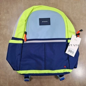 STATE Backpack with Lunchbox 30L Large Blue Pink Neon Green NWT - Picture 1 of 24