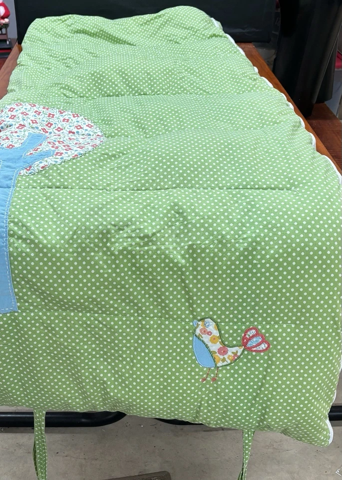 Saco de dormir de felpa Pottery Barn para niños Brooke Owl verde Foto 1 de 4