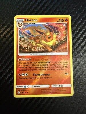 Flareon 25/236 Sm-Cosmic Eclipse Reverse Holo - Image 1 of 2