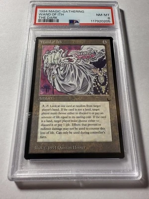 Wand of Ith The Dark 1994 MTG PSA 8 NM-MT Near Mint to Mint Vintage - Image 1 of 3