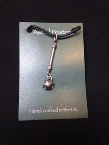 PENDANT ASTRAL PEWTER FLAIN MACE SPIKE BALL NECKLACE HAND CRAFTED UK FINISH NEW - Picture 1 of 3