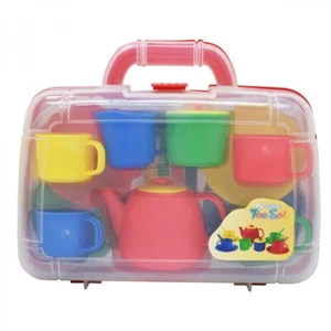 Tea Set Plastic in Deluxe Case - Picture 1 of 2
