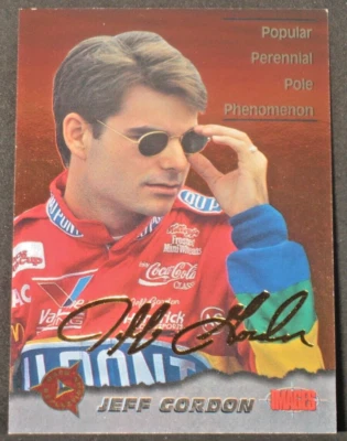 Jeff Gordon 1995 Classic Images Race Reflections Gold Signature #JG7 (575/675) - Image 1 of 2